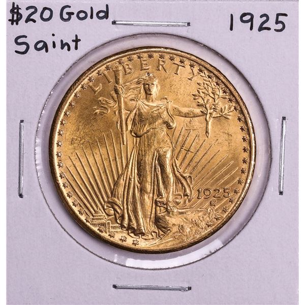 1925 $20 St. Gaudens Double Eagle Gold Coin