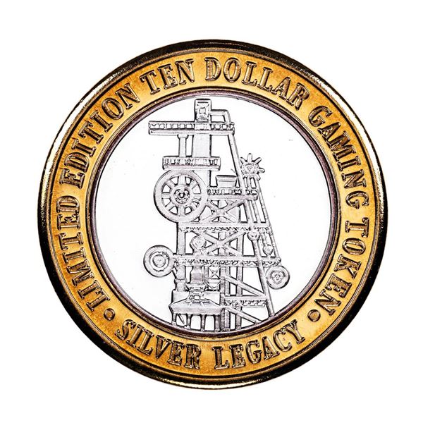 .999 Silver Silver Legacy Reno, Nevada $10 Casino Limited Edition Gaming Token