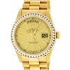 Image 1 : Rolex Men's 18K Yellow Gold 2.75 ctw Diamond Day Date President Wristwatch With Rolex Box