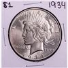 Image 1 : 1934 $1 Peace Silver Dollar Coin