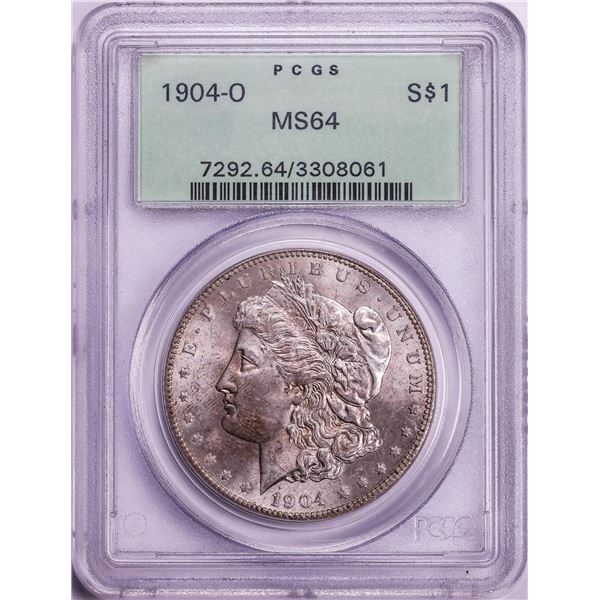 1904-O $1 Morgan Silver Dollar Coin PCGS MS64 Old Green Holder