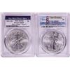 Image 1 : Lot of 2021-(S) & (W) Type 2 $1 American Silver Eagle Coins PCGS MS69 First Strike