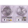 Image 2 : Lot of 2021-(S) & (W) Type 2 $1 American Silver Eagle Coins PCGS MS69 First Strike