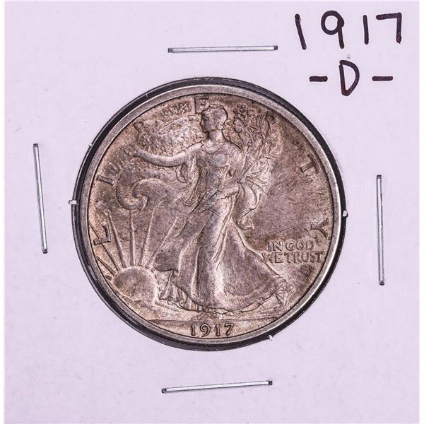1917-D Walking Liberty Half Dollar Coin