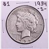 Image 1 : 1934-S $1 Peace Silver Dollar Coin