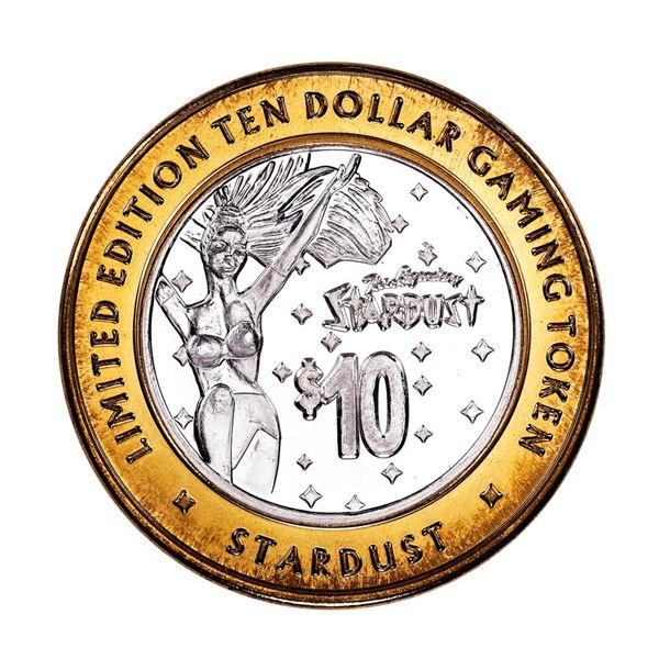 .999 Silver Stardust Resort Las Vegas, Nevada $10 Casino Limited Edition Gaming Token