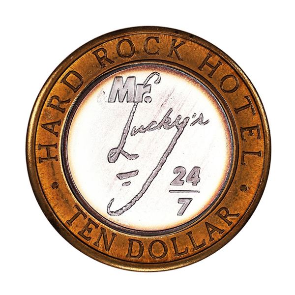 .999 Fine Silver Hard Rock Hotel & Casino Las Vegas $10 Limited Edition Gaming Token