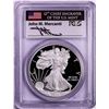 Image 1 : 2012-S $1 Proof American Silver Eagle Coin PCGS PR70DCAM First Strike Mercanti Signed
