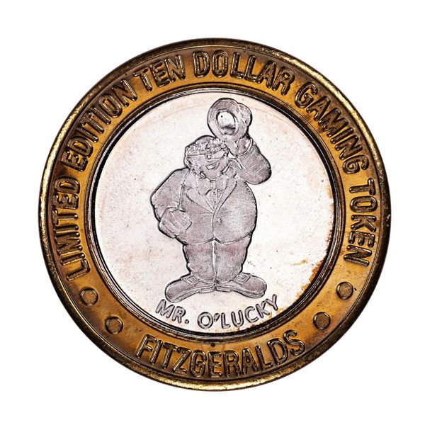 .999 Silver Fitzgerald's Casino & Hotel Reno, NV $20 Limited Edition Gaming Token