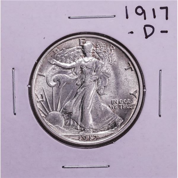 1917-D Walking Liberty Half Dollar Coin
