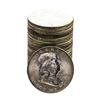 Image 1 : Roll of (20) Brilliant Uncirculated 1963-D Franklin Half Dollar Coins