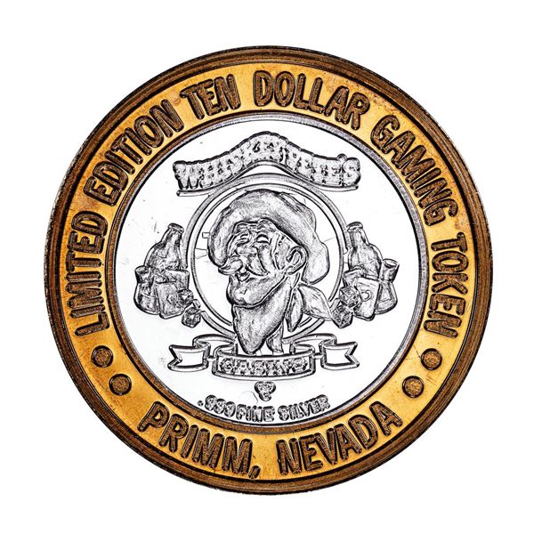 .999 Silver Whiskey Pete's Casino Primm, Nevada $10 Limited Edition Gaming Token