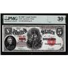 Image 1 : 1907 $5 Legal Tender Note Fr.91 PMG Very Fine 30EPQ