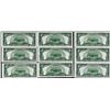 Image 2 : Lot of (9) Consecutive 1934A $5 Federal Reserve Notes New York