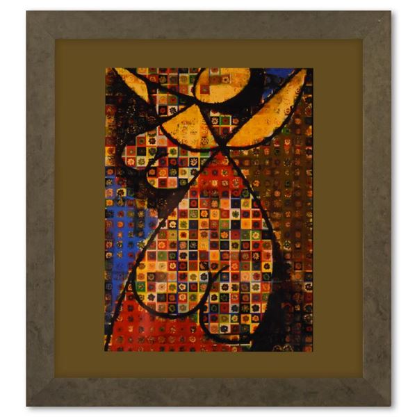 Victor Vasarely "Fille - Fleur De La Serie Graphismes 2" Mixed Media Print On Paper