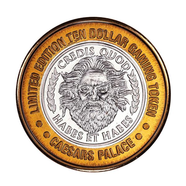 .999 Silver Caesars Palace Las Vegas, Nevada $10 Casino Limited Edition Gaming Token