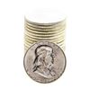 Image 1 : Roll of (20) Brilliant Uncirculated 1958 Franklin Half Dollar Coins