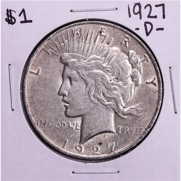 1927-D $1 Peace Silver Dollar Coin