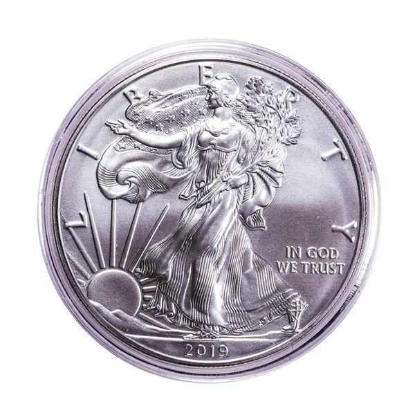 2019-W $1 Burnished American Silver Eagle Coin