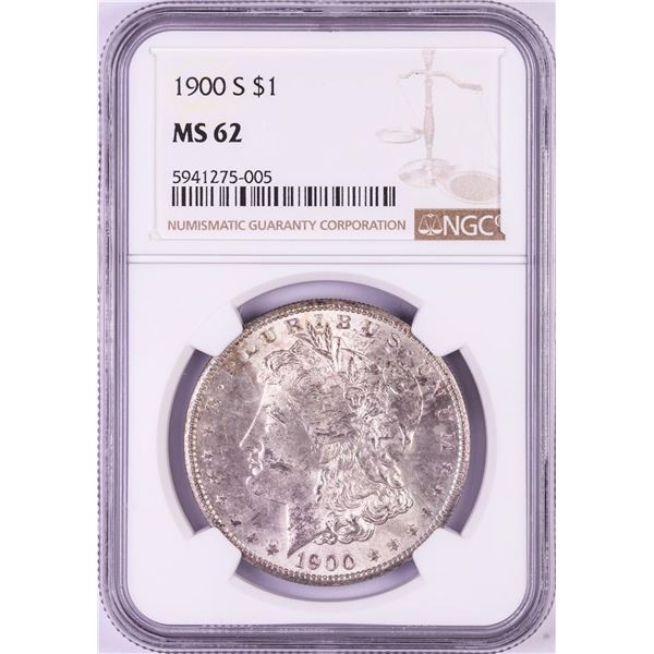 1900-S $1 Morgan Silver Dollar Coin NGC MS62