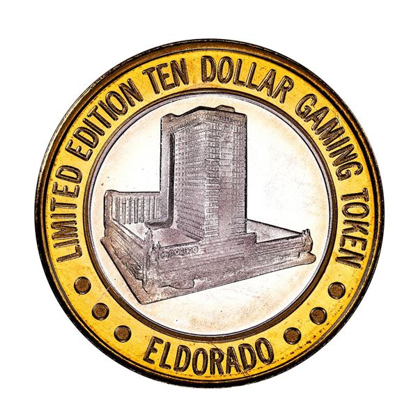 .999 Fine Silver Eldorado Reno, Nevada $10 Limited Edition Gaming Token