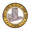 Image 1 : .999 Fine Silver Eldorado Reno, Nevada $10 Limited Edition Gaming Token