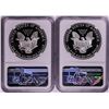 Image 2 : Lot of 1989-1990 $1 Proof American Silver Eagle Coins NGC PF69 Ultra Cameo