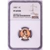 Image 1 : 1957 Proof Lincoln Wheat Cent Coin NGC PF69RD