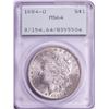 Image 1 : 1884-O $1 Morgan Silver Dollar Coin PCGS MS64 Old Green Rattler Holder