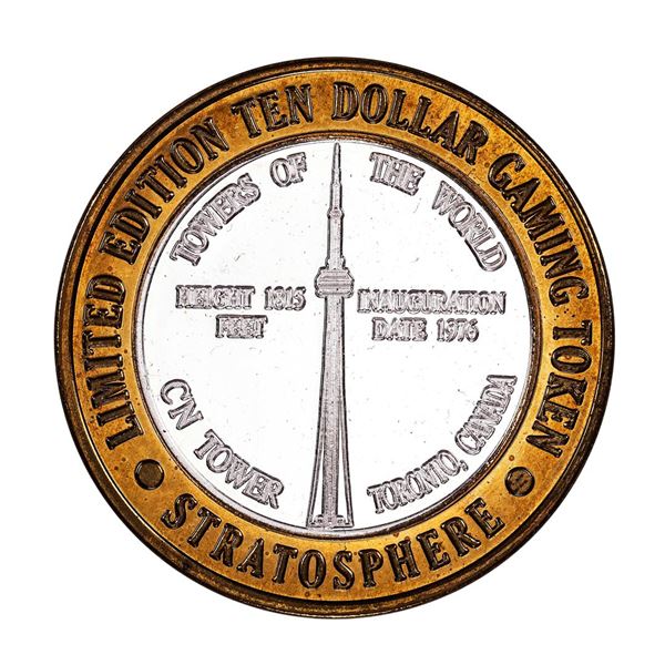 .999 Silver Stratosphere Las Vegas, Nevada $10 Casino Limited Edition Gaming Token