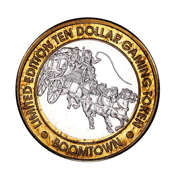 .999 Silver Boomtown Verdi, NV $10 Casino Limited Edition Gaming Token