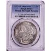 Image 1 : 1921-S $1 Morgan Silver Dollar Mint Error Struck Through Reverse Coin PCGS MS64