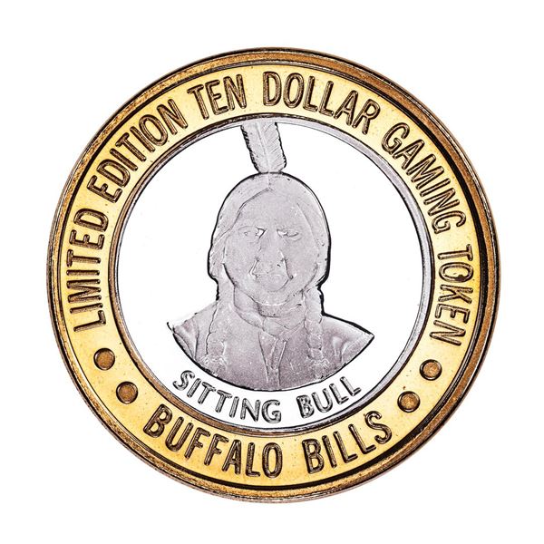 .999 Silver Buffalo Bills Resort & Casino Primm, NV $10 Limited Edition Gaming Token