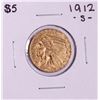 Image 1 : 1912-S $5 Indian Head Half Eagle Gold Coin