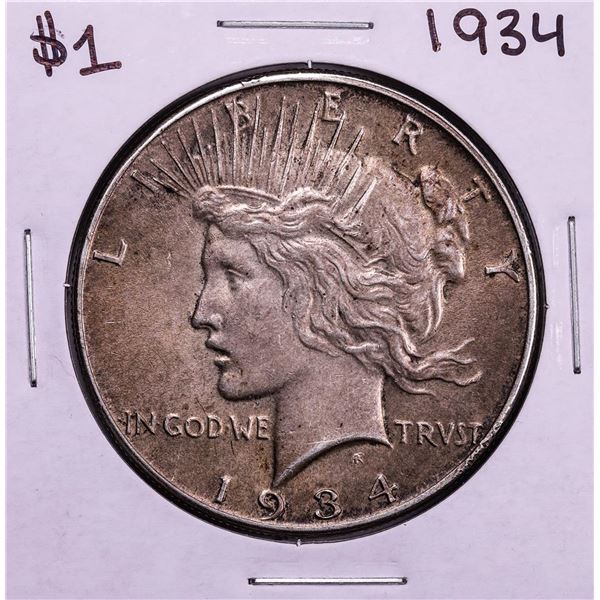 1934 $1 Peace Silver Dollar Coin