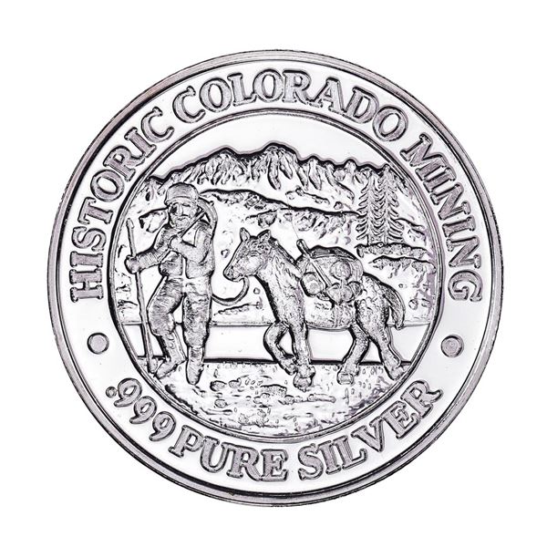 .999 Fine Silver Historic Colorado Mining American Wildlife Series Round