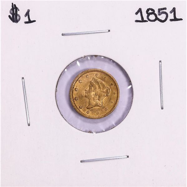 1851 Type 1 $1 Liberty Head Gold Dollar Coin