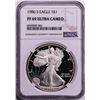 Image 1 : 1986-S $1 Proof American Silver Eagle Coin NGC PF69 Ultra Cameo