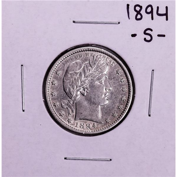1894-S Barber Quarter Coin