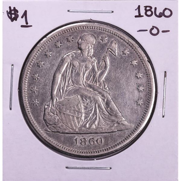 1860-O $1 Seated Liberty Half Dollar Coin