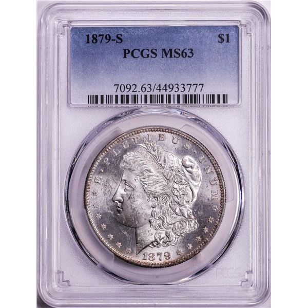 1879-S $1 Morgan Silver Dollar Coin PCGS MS63