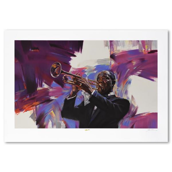 Jin G Kam "Satchmo" Limited Edition Serigraph On Paper