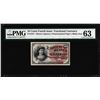 Image 1 : 1863 Fourth Issue 10 Cent Fractional Currency Note Fr.1257 PMG Choice Uncirculated 63