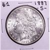 Image 1 : 1887-S $1 Morgan Silver Dollar Coin