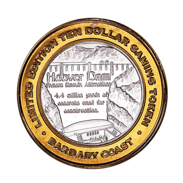 .999 Fine Silver Barbary Coast Las Vegas, Nevada $10 Limited Edition Gaming Token