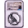 Image 1 : 2016-P $1 Australia Wedge Tailed Eagle Silver Coin NGC MS70 Mercanti Signature