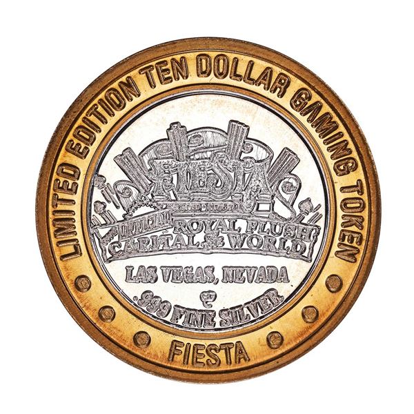 .999 Silver Fiestas Slothouse Las Vegas $10 Casino Limited Edition Gaming Token