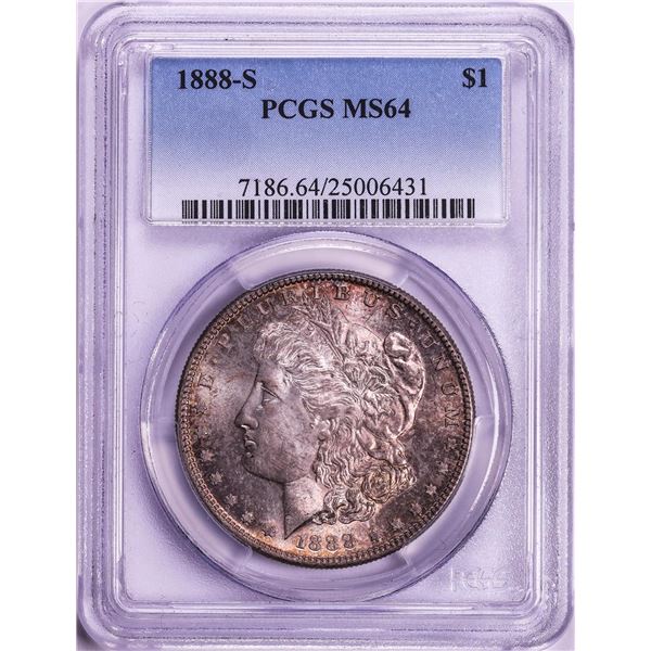 1888-S $1 Morgan Silver Dollar Coin PCGS MS64