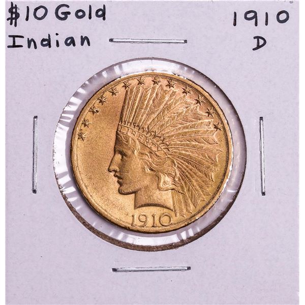 1910-D $10 Indian Head Eagle Gold Coin