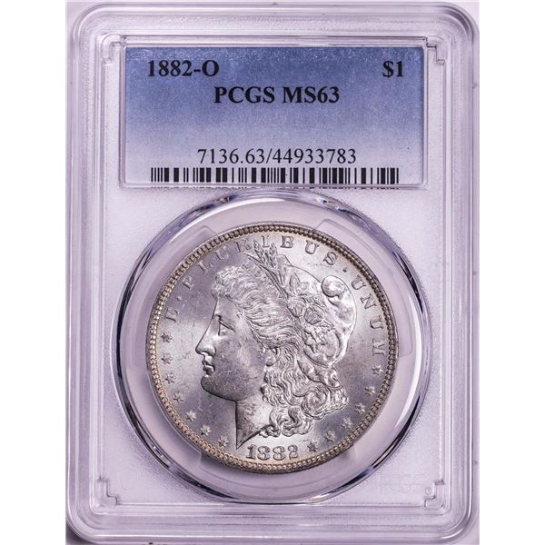 1882-O $1 Morgan Silver Dollar Coin PCGS MS63